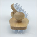 wooden handle Shampoo Brush Soft Silicone Hair Brush